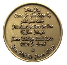 Dove Bronze Affirmation Coins AA|NA|Al-Anon Affirmation Coins