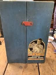 Vintage 1936 Gilbert Chemistry Outfit Wood Storage Case | eBay