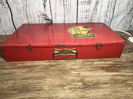 VINTAGE GILBERT ERECTOR SET - METAL BOX, Red | eBay