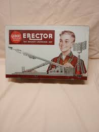 Gilbert Rocket Launcher Erector Set No 10053 Metal Motor Works 1958 Vintage | eBay