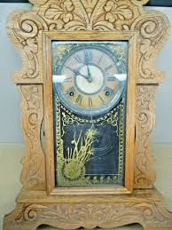 American Antique Oak Kitchen Gingerbread Clock | eBay