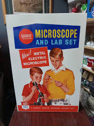 Gilbert Metal Electric Microscope Circa. 1960s - Etsy