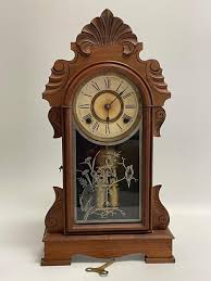 Sold at Auction: Walnut Ansonia Mantle Clock with Orig. Key ...