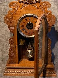 Sale ! Antique ANSONIA Wooden Gingerbread Mantel Wall ...