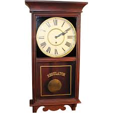Impressive Antique Gilbert Store Regulator Clock ~ Serviced ...