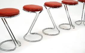Six Counter Height Bar Stools by Gilbert Rohde for Troy ...