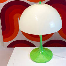 Two-toned Green Midcentury Modern Space Age Large Table Lamp ...