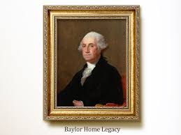 Framed Portrait of George Washington Oil Painting Print on ...