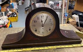 Seth Thomas Brown Homestead Humpback Mantle Clock Vtg ...