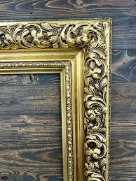 Colonial Style Frame, GOLD Leaf, Canvas Frame, Antique Frame ...