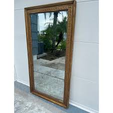 French Gilded Wooden Mirror 1840 With Two Mirror Sides | Chairish