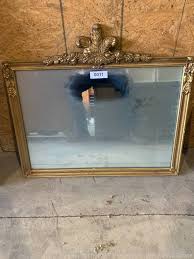 Sold at Auction: Gilt Framed Beveled Mirror