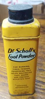 Vintage Tin Dr. Scholl's Foot Powder - 1 Oz. - 2/3 Full | eBay