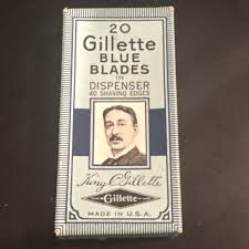 Vintage 20 Gillette Blue Blades in Dispenser - Sealed - NEW ...