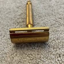 Vintage Gillette Aristocrat Gold Tone Shaving Double Edge ...