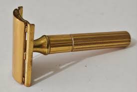 Vintage Gillette HEAVY GOLD TECH DE Safety Razor 1940's | eBay