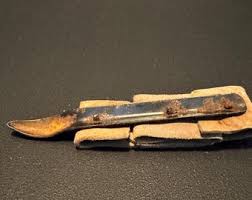 Vintage Corn Husker Shucker Leather Finger Strap Farm Tool ...