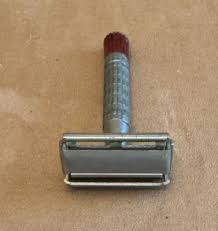 Gillette Red Tip Flare Vintage 1950's Gillette DE Safety Razor shaving men's | eBay
