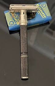 Gillette Super Adjustable Black Beauty 1-9 DE TTO Sfty Razor Q1 W/blue Cartridge | eBay