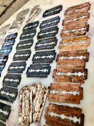 Vintage Gillette Wilkinson Marlin Used Shaving Safety Razor Blades - Etsy