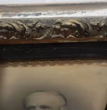 Antique 1800s Wood Gesso Ornate Gold Gilt Frame Portrait ...