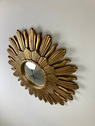 Vintage Golden Sunburst Mirror, 1960s - Gilded Sunburst ...
