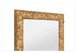 Small French Antique Giltwood Wall Mirror, Stylized Foliages ...