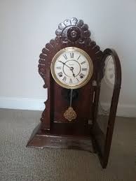 E. Ingraham oak clock in good running condition | eBay