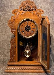 Sale ! Antique ANSONIA Wooden Gingerbread Mantel Wall Clock ...