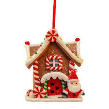 Santa's Gingerbread House Ornament