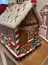 Southern Living Christmas Gingerbread House Cookie Jar NWT ...