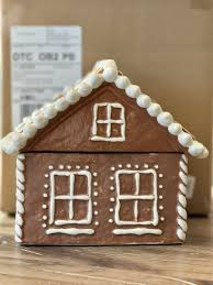 New In Box Pottery Barn Gingerbread House Stoneware Cookie ...