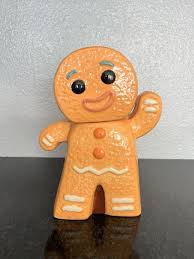 Ceramic Shrek Gingy Gingerbread Man Large Sugar & Spice Cookie Jar 9 3/4” Tall | eBay