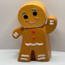 Ceramic Gingerbread Man Cookie Jar 10" - Etsy