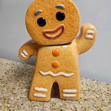Gingerbread Man Cookie Jar, Ceramic, 9.5" Tall! Small Chips for Sale in Manteca, CA - OfferUp