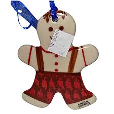 kalich polish pottery gingerbread house ornament mistletoe - Polish Pottery of Hagerstown