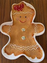 Potters Studio Christmas Gingerbread Man Girl Woman Bow ...