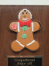 Gingerbread Cookie Bake off Christmas Trophy Contest Award ...