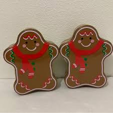 Holiday | Gingerbread Man Tin Christmas Container Cookies 6 ...