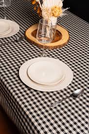 Classic Gingham Check Tablecloth - 100% Cotton - Etsy