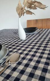 Gingham Linen Tablecloth, Linen Buffalo Plaid Table Cloth, Gingham Plaid Natural Linen Tablecloth, Plaid Linen Table Cloth, Check Tablecloth - Etsy Israel