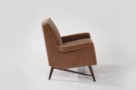 Scandinavian Modern Lounge Chair in Gold Mohair, C. 1950s – stamfordmodern