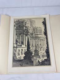 Piranesi Etchings And Engraving Unframed Vintage, Single ...
