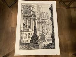Vintage Art Print Piranesi Copper Etchings Engravings Views ...