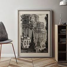 Buy Vintage Architectural Drawing: Gallery Wall Art Print ...