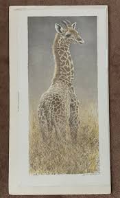 Robert Bateman Young Giraffe Lithograph Limited Edition 169 ...