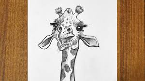 How to draw the giraffe easy || How to draw a giraffe ...