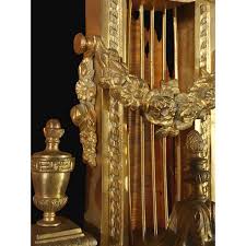 Antique 19th French Gilt Bronze Wall Figural Cartel Clock ...