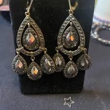 Avon | Jewelry | Avon Vintage Embellish Hematite Chandelier ...
