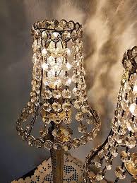 Luxury Crystal Decor Table Lamps 2 Beside Nightstand Desk Lamp Bedroom Vintage | eBay